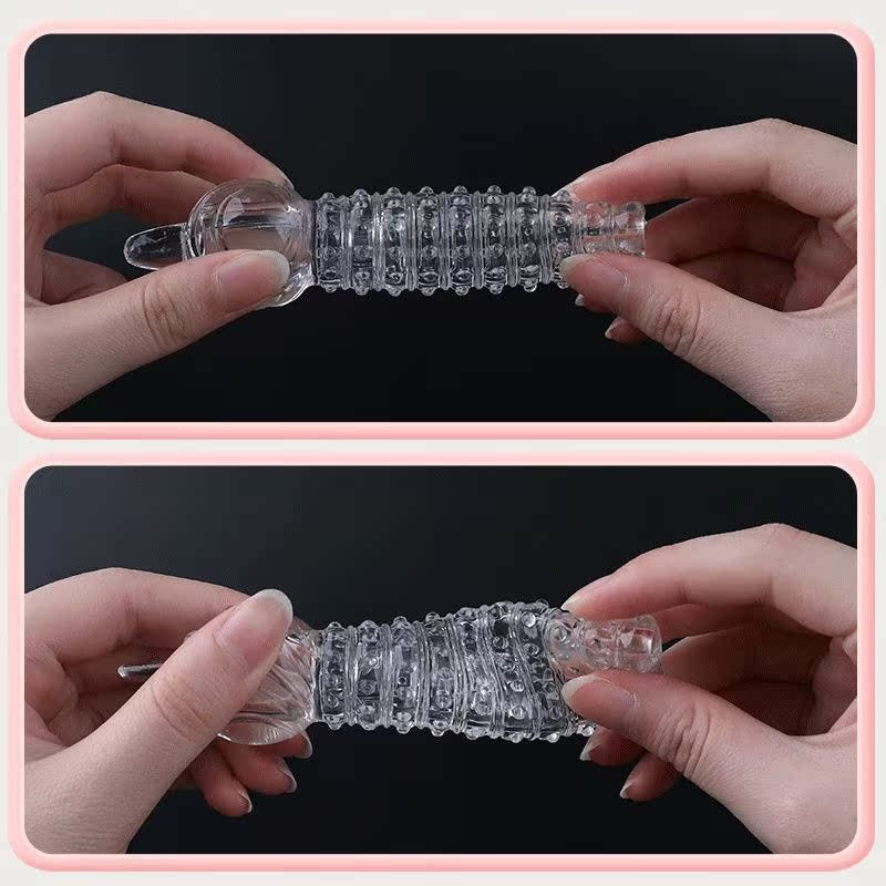 Sexy finger-picking condom for vaginal flirting, female finger-picking condom for adult products, granular massage to stimulate couple's flirting, G-spot condom