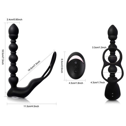 Remote Control Anal Plug Bead Stick for Male and Female Masturbation Anal Plug Adult Products Locking Sperm Prostate Masturbation Adult Sex Products