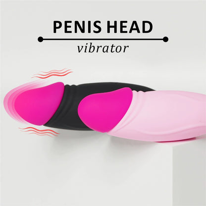 Two-Color Dildo/Remote Control Vibrator/Masturbator/Anal Back Chamber/Anal Plug/Penis/Vibrator/Flirting