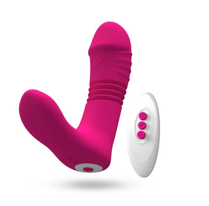 Women's Wearable Heated Vibrating Butterfly Telescopic Dildos Wireless Remote Control Vibrator Variable Frequency Adult Sex Toys