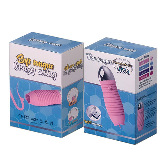 Pengecas USB Bergetar Erotik Love Tide Vibrator Wanita Dengan Lidah Telur Menjilat Tinggi Peranti Melancap Produk Dewasa 