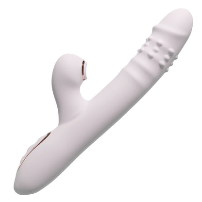 JIUAI Exclusive Retractable Vibrator untuk Menghisap, Urut AV/Memasukkan dan Memusing Manik/Manik Seks Dewasa/Peranti Melancap Wanita 