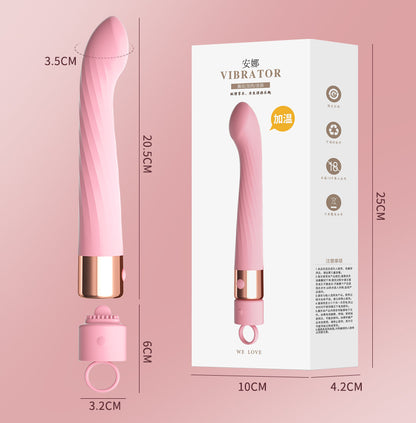 Anna Bend Strong Vibrator  Tongue Licking Vibrator/Female Masturbation Device 10 Variable Frequency Heating Sex Products