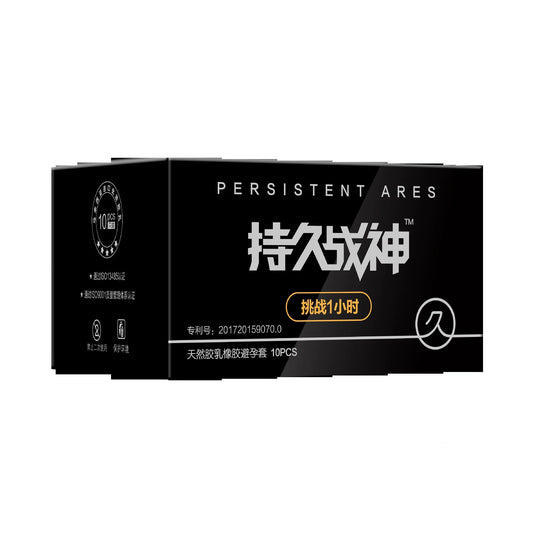 Long-lasting Ares 10 Pack Hyaluronic Acid Condoms Ultra-Thin Wolf Tooth Delay Condoms Adult Products