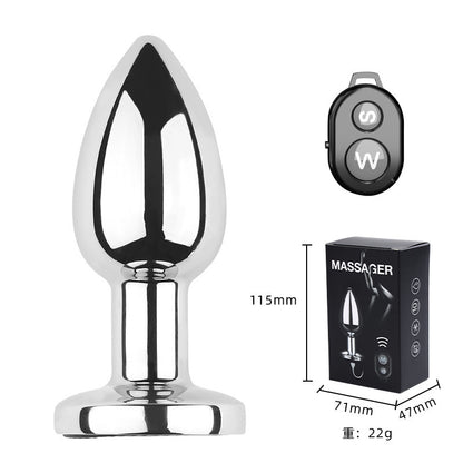 金屬震動肛塞​​遙控電動後場G點擴張攝護腺自慰按摩sm情趣成人玩具