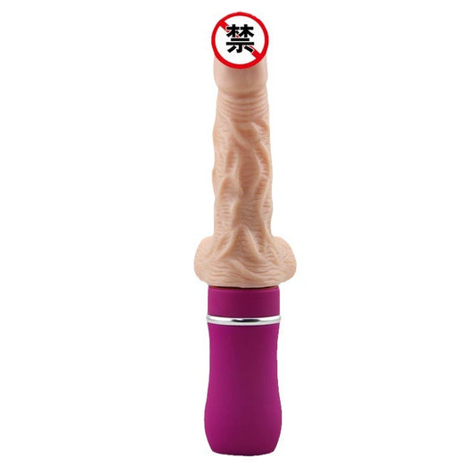 Alette Dildo Pennis Retractable Lover Female Insertion Dildo Gun Machine Vibrates and Heats for Masturbation Fully Automatic Retractable Dildo Adult Products