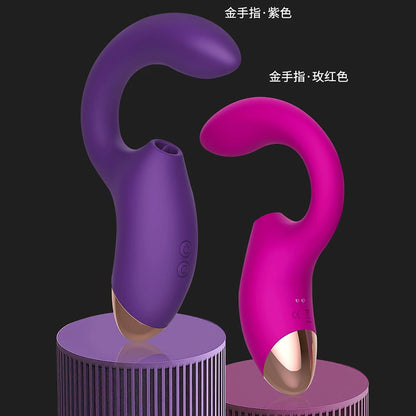 Curved Vibrating Massage Stick/Golden Finger Vibrator/AV Stick/Instant Tide Sex Product/Massage Stick for Women